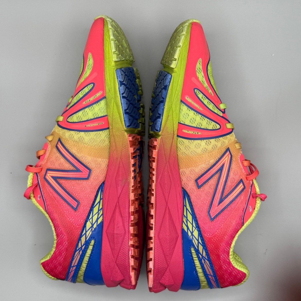 New Balance Womens Running Shoes Neon Pink‎ Yellow Blue Sneakers Size 7.5 - Picture 5 of 9